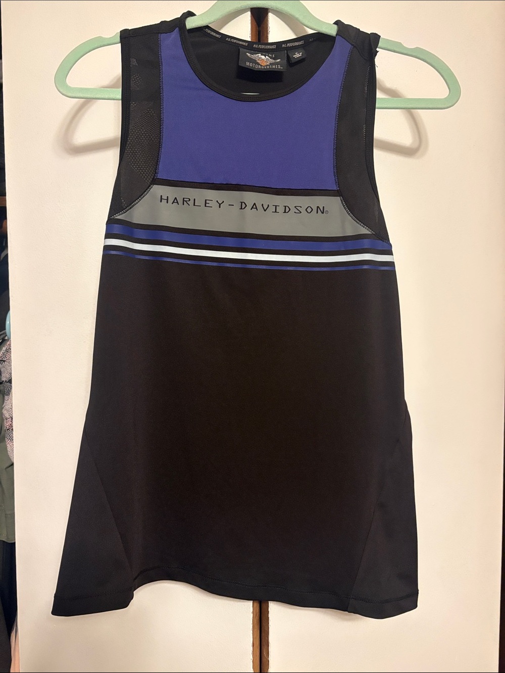 Harley-Davidson Black and Purple Racerback tank